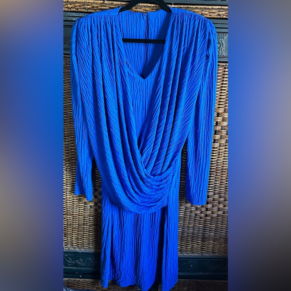 Elegant Blue Sheath Dress